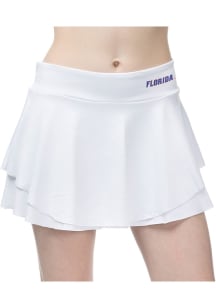 Florida Gators Womens White Flutter Skirt