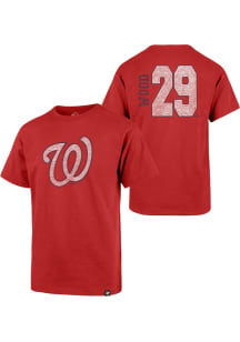 James Wood Washington Nationals Youth Red NN Player Tee