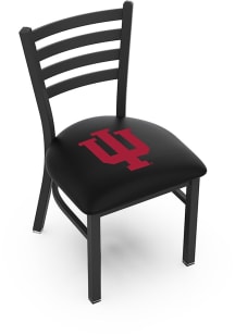 Indiana Hoosiers Stationary Black Wrinkle Finish Pub Stool - Black