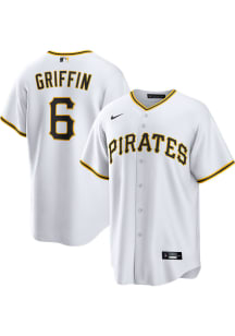 Konnor Griffin Pittsburgh Pirates Mens Replica Home Jersey - White