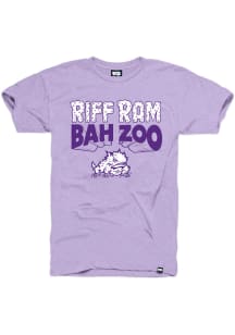 TCU Horned Frogs Lavender Riff Ram Bah Zoo Short Sleeve Fashion T Shirt