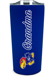 Kansas Jayhawks 18oz Grandma Soft Touch Stainless Steel Tumbler - Blue