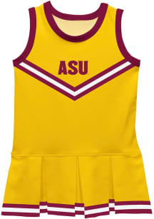 Vive La Fete Arizona State Sun Devils Toddler Girls Gold Britney Dress Sets Cheer Dress