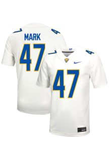 Jaxson Mark  Nike Pitt Panthers White NIL Name And Number Football Jersey