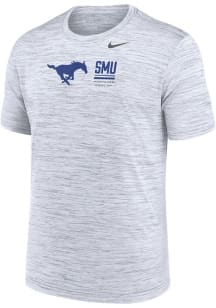 Nike SMU Mustangs White Velocity Legend Short Sleeve T Shirt