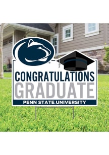 Penn State Nittany Lions Congratulations Graduate Yard Sign - White