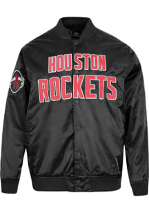 Pro Standard Houston Rockets Mens Black Classic Satin Light Weight Jacket