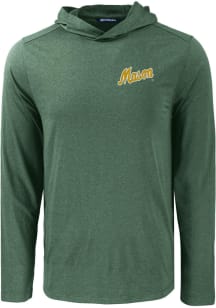 Cutter and Buck George Mason University Mens Green Coastline Long Sleeve Lightweight Hoodie