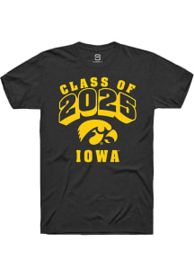 Summit Sportswear Iowa Hawkeyes Black Class of 2025 Short Sleeve T Shirt