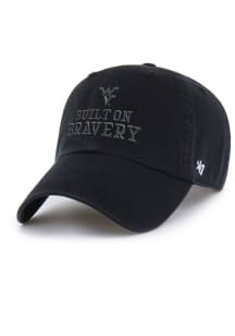 47 West Virginia Mountaineers Built on Bravery Region Clean Up Adjustable Hat - Black