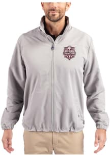 Cutter and Buck Indiana Hoosiers Mens Grey 2025 CFP National Champions Charter Eco Light Weight Ja..