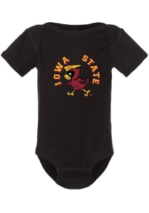 Summit Sportswear Iowa State Cyclones Baby Black Vault Cardinal March Short Sleeve One Piece