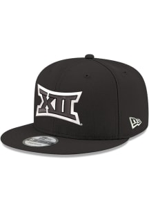 New Era Big 12 Black Big 12 Cap Machine 9FIFTY Mens Snapback Hat