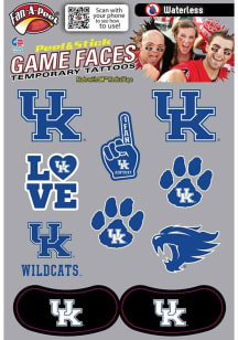Kentucky Wildcats Multi-Design Face Tattoo