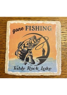 Branson Gone Fishing Coaster - Brown