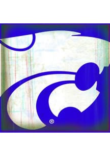 K-State Wildcats Powercat Stone Tile Coaster - Purple