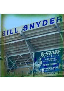 K-State Wildcats Bill Snyder Family Stadium Stone Tile Coaster - Tan