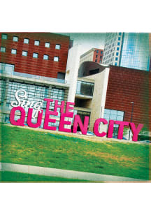 Cincinnati Sing the Queen City Sign 4x4 Coaster - Red