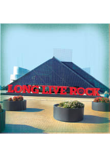 Cleveland Long Live Rock Stone Tile Coaster - Blue