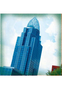 Cincinnati Great American Tower 4x4 Coaster - Blue