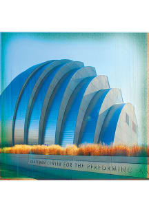 Kansas City KC Performing Arts Center 4x4 Coaster - Blue