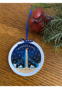 Kansas City Liberty Memorial Ornament - Blue