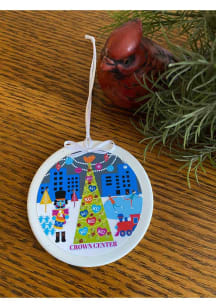 Kansas City Crown Center Heart Tree Ornament - White