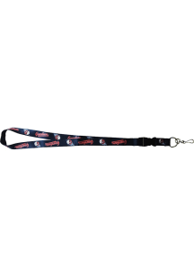 Cleveland Guardians Team Logo Lanyard - Navy Blue