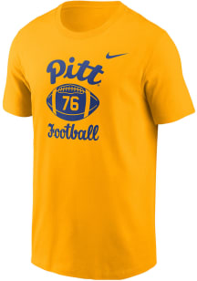 Nike Pitt Panthers Gold 1976 National Championship Team Short Sleeve T Shirt
