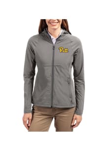 Cutter and Buck Pitt Panthers Womens Graphite Adapt Eco Light Weight Jacket