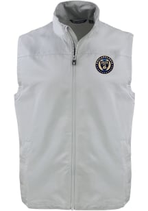 Cutter and Buck Philadelphia Union Mens Grey Charter Sleeveless Jacket