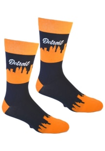 Detroit Skyline Mens Crew Socks