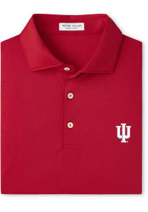 Peter Millar Indiana Hoosiers Mens Crimson Hugo Short Sleeve Fashion Polo