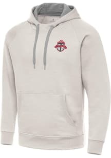 Antigua Toronto FC Mens White Victory Long Sleeve Hoodie