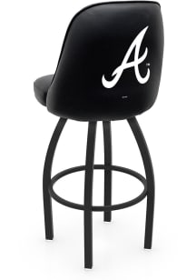 Atlanta Braves Padded Swivel Pub Stool - Black