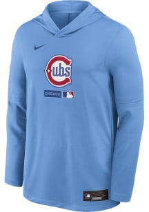Nike Chicago Cubs Mens Blue Authentic Collection Long Sleeve Lightweight Hoodie