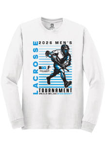 Summit Sportswear Big Ten White 2026 Men's Lacrosse Tournament Long Sleeve T Shirt