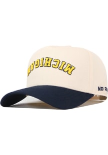 No Rivals Michigan Wolverines Upside Down Adjustable Hat - Ivory