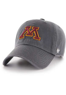 47 Minnesota Golden Gophers Clean Up Adjustable Hat - Charcoal