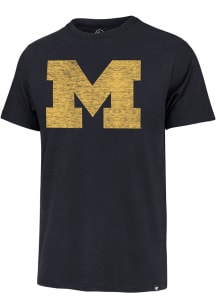 47 Michigan Wolverines Blue Premier Franklin Short Sleeve Fashion T Shirt
