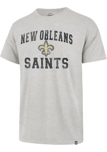 47 New Orleans Saints Grey Union Arch Franklin Short Sleeve Fashion T Shirt
