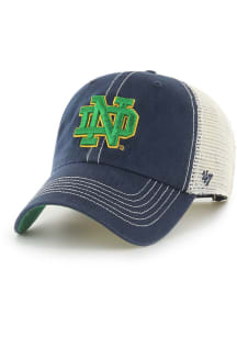 47 Notre Dame Fighting Irish Logo Trawler Clean Up Adjustable Hat - Navy Blue