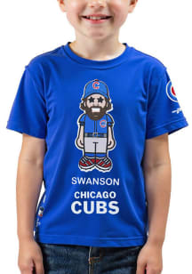 Dansby Swanson Chicago Cubs Toddler Blue Avatar Short Sleeve Player T Shirt