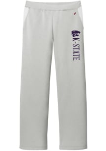 K-State Wildcats Womens Reverse Fleece Grey Sweatpants
