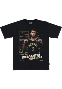 Braden Smith Purdue Boilermakers Black Basketball Signature Short Sleeve Player T Shirt