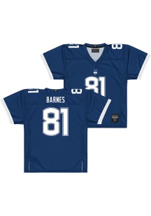 Logan Barnes  Campus Ink UConn Huskies Navy Blue NIL Football Jersey