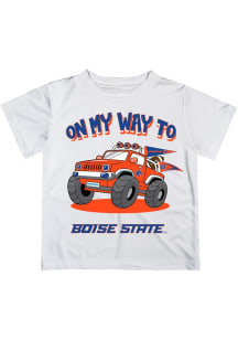 Vive La Fete Boise State Broncos Toddler White On My Way Short Sleeve T-Shirt