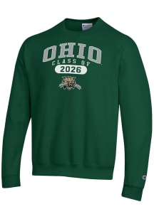 Champion Ohio Bobcats Mens Green Pill Class of 2026 Powerblend Long Sleeve Crew Sweatshirt