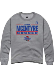 Lauren McIntyre Tulsa Golden Hurricane Mens Graphite NIL Stacked Box Player Crew