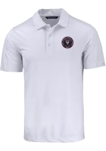 Cutter and Buck Inter Miami CF White Prospect Big and Tall Polo